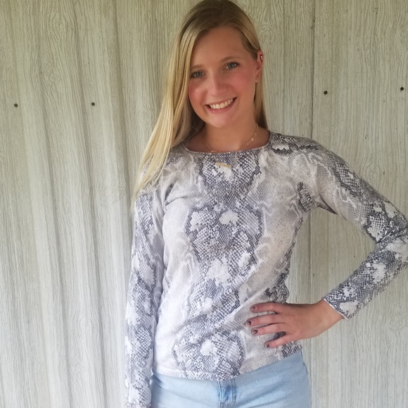 Old Navy Tops - Snake print shirt